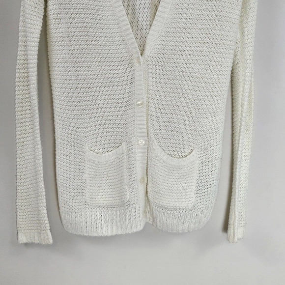 Abercrombie & Fitch Kids Knit Cardigan Cotton Blend Pockets Pockets Size M - Picture 2 of 13